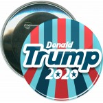 Political - Trump 2020, Donald Trump - 3 Inch Round Button with Logo
