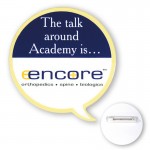 Logo Printed 14" to 14.9" Custom Shape Chipboard Button