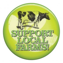 2 1/2" Round Celluloid Button (4 Color Imprint) with Logo