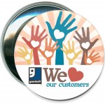 Custom Imprinted Business - Goodwill, We Love Our Customers - 3 Inch Round Button