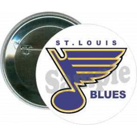 Hockey - St. Louis Blues, 2 - 2 1/4 Inch Round Button with Logo  Hockey - St. Louis Blues, 2 - 2 1/4 Inch Round Button with Logo