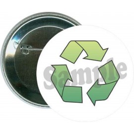 Personalized Awareness - Recycle 1 - 2 1/4 Inch Round Button