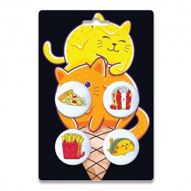 Four 1.25" Pin Back Button