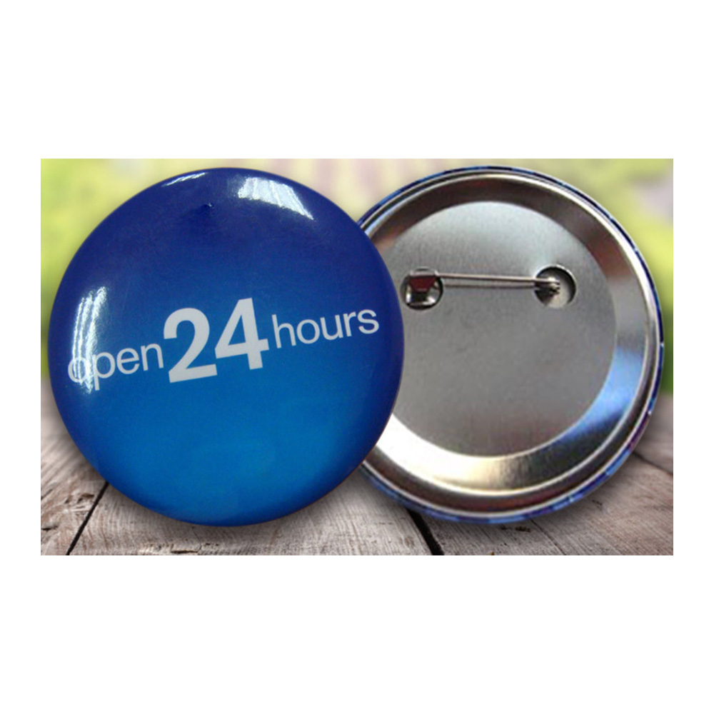 Personalized Round Full Color Button w/Safety Pin