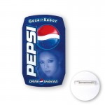 Soda Can Shape Plastic Button (2 1/2" x 1 1/2") Custom Imprinted