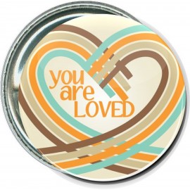 Inspirational - You Are Loved - 1 1/2 Inch Round Button with Logo