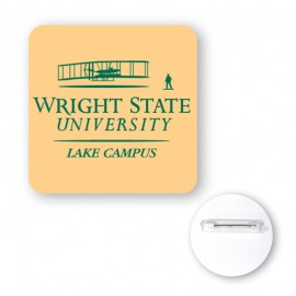 2" Square Plastic Full Color Button w/Rounded Corners with Logo  2" Square Plastic Full Color Button w/Rounded Corners with Logo