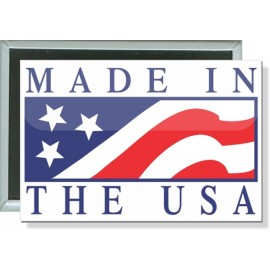 Custom Political - Made in the USA - 3 X 2 Inch Rectangle Button