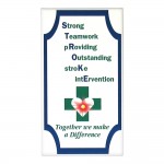 2" X 3.5" Full Color Flashing Blinking Button Custom Imprinted