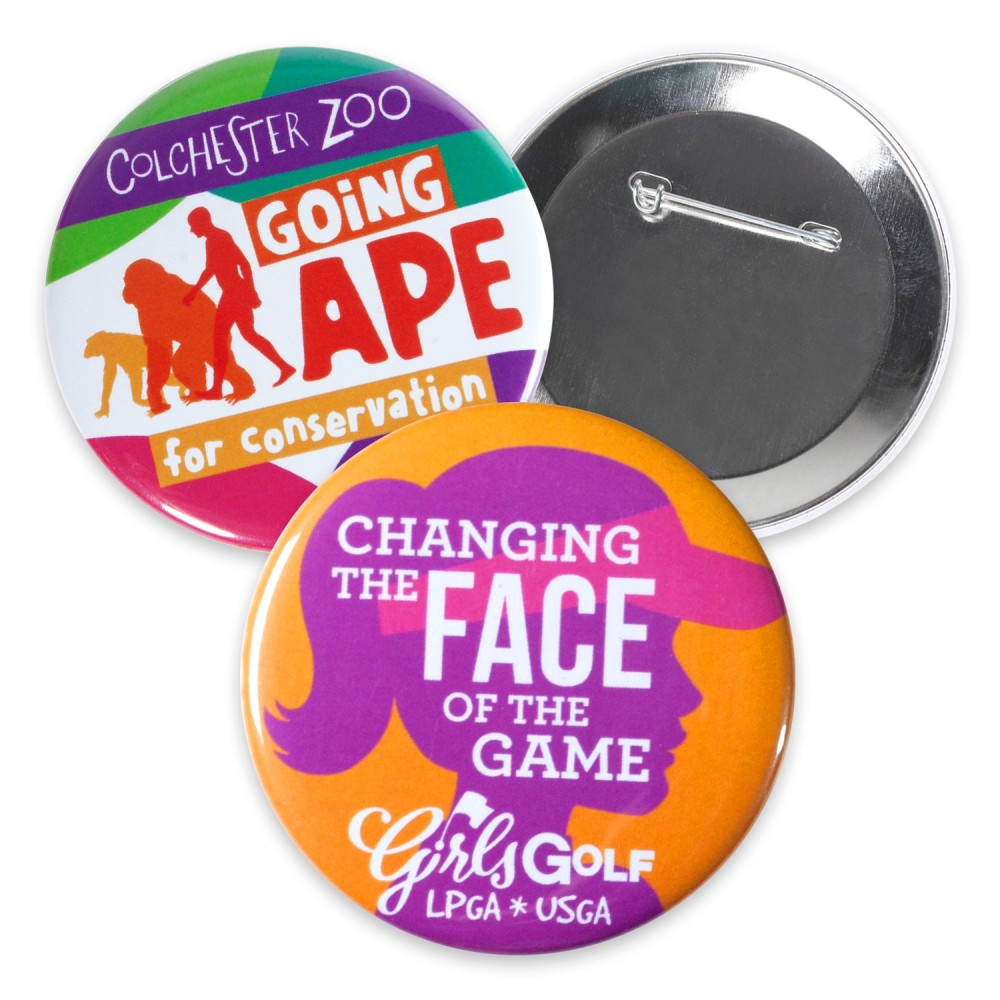 Logo Branded 2.25" Circle Celluloid Buttons