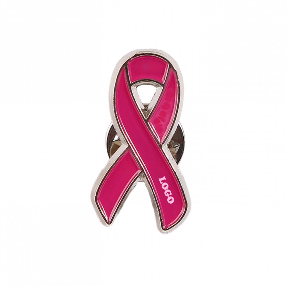 Custom Breast Cancer Awareness Button Pin (direct import)