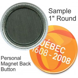 Custom Buttons - 1 Inch Round, Personal Magnet with Logo