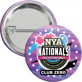 2-1/2" Round Safety Pin Button with Logo