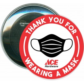 Promotional Thank you for Wearing a Mask, COVID-19, Coronavirus - 3 Inch Round Button