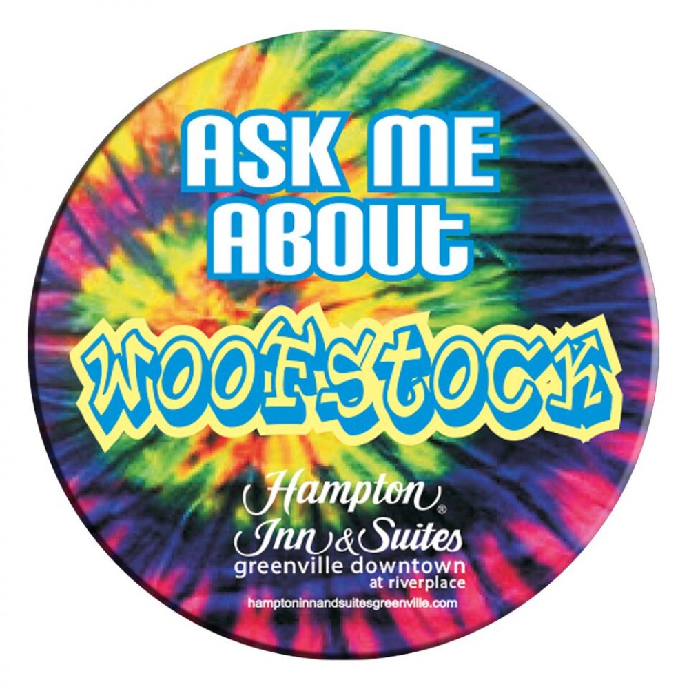 Custom Imprinted Digitally Printed Round Celluloid Button w/ Safety Pin Back (2 1/2") Custom Imprinted Digitally Printed Round Celluloid Button w/ Safety Pin Back (2 1/2")