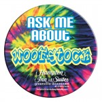 Custom Imprinted Digitally Printed Round Celluloid Button w/ Safety Pin Back (2 1/2")