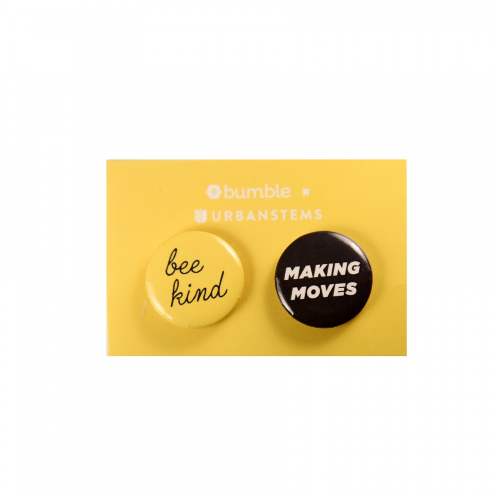 2" x 3" Button Card (w/ 2 - 1" Buttons) with Logo