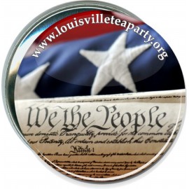 Customized Political - We the People, Louisville Tea Party - 3 Inch Round Button