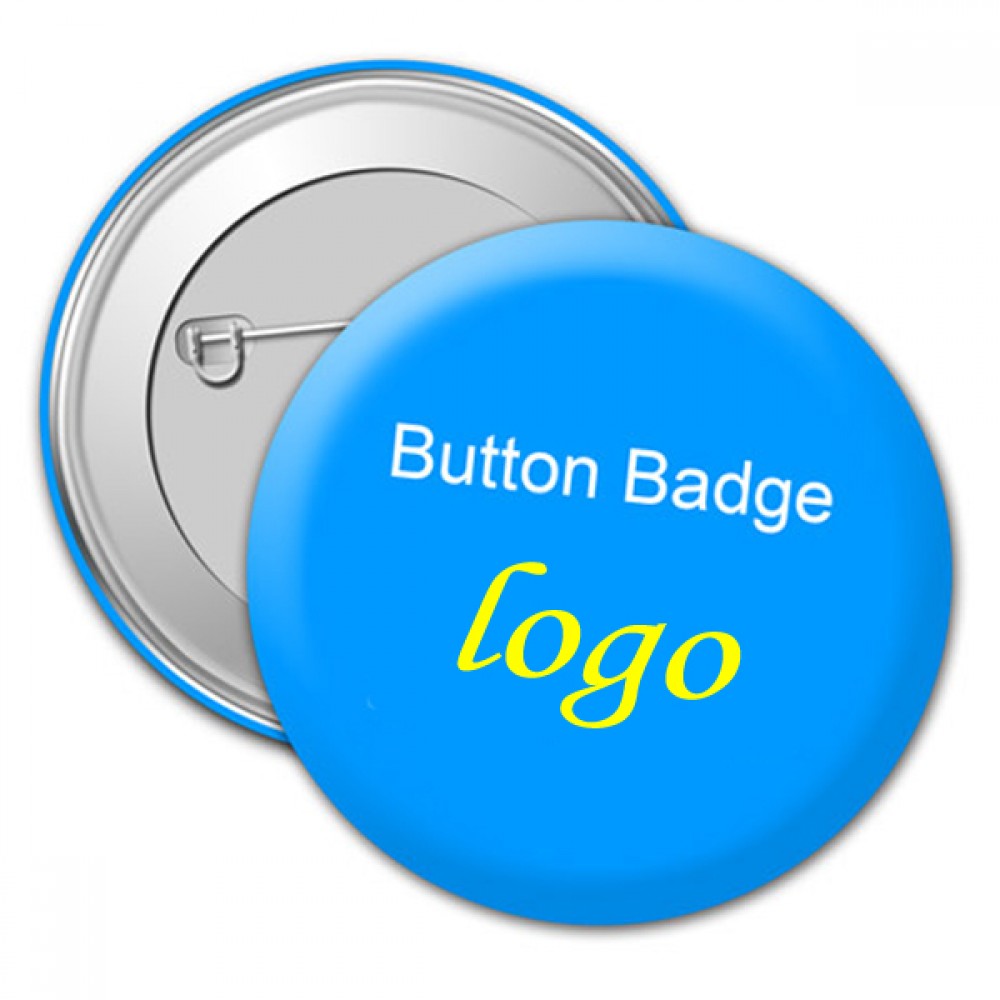 Logo Printed 1 1/4" Round Shape Tin Button / Badge Logo Printed 1 1/4" Round Shape Tin Button / Badge