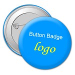 Logo Printed 1 1/4" Round Shape Tin Button / Badge