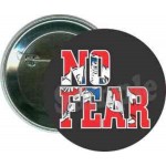 Logo Branded Wrestling - No Fear - 2 1/4 Inch Round Button