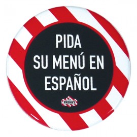 1 3/4" Round Full Color Button w/Safety Pin with Logo