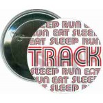 Track - Eat Sleep Run, Track - 2 1/4 Inch Round Button with Logo
