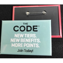 Rectangle Button (3"x2") with Logo  Rectangle Button (3"x2") with Logo