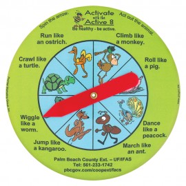 6" Round Spinner Button with Logo 6" Round Spinner Button with Logo