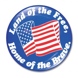 Logo Branded 3" Round Custom Celluloid Button (Full-Color)