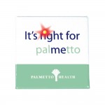 Branded 2.5" Square Full Color Flashing Blinking Button