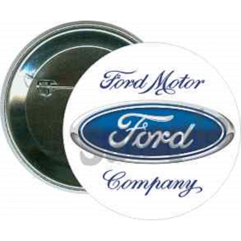 Business - Ford Motor Company - 2 1/4 Inch Round Button with Logo