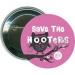 Awareness - Efa, Save the Hooters - 2 1/4 Inch Round Button with Logo