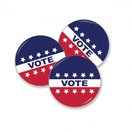Logo Branded Round Shape Stock Campaign Buttons (1")  Logo Branded Round Shape Stock Campaign Buttons (1")