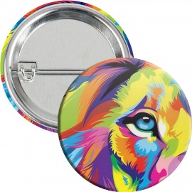 1-3/4" Round Safety Pin Button with Logo