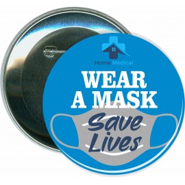 Promotional Comfortable with Handshakes, COVID-19, Events - 3 Inch Round Button  Promotional Comfortable with Handshakes, COVID-19, Events - 3 Inch Round Button