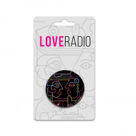 1.75" Pin Back Button on Backing Card with Logo  1.75" Pin Back Button on Backing Card with Logo