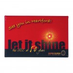 2" X 3" Full Color Flashing Blinking Button Logo Printed
