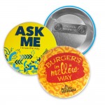 Promotional 3" Circle Celluloid Magnet Back Buttons