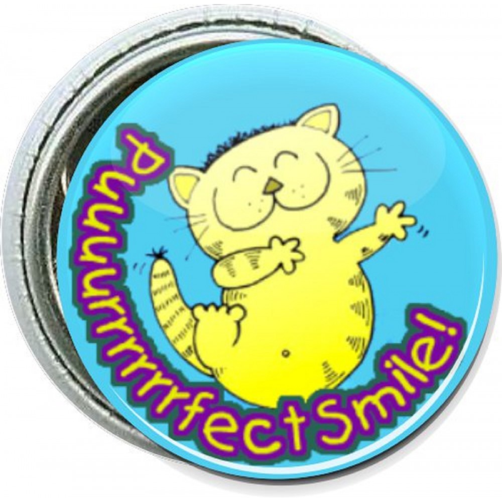 Promotional Kids - Puuuurrrrrrfect Smile - 1 Inch Round Button