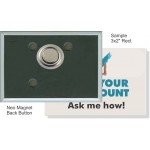 Custom Buttons - 3X2 Inch Rectangle with Neo Magnet Personalized