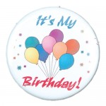 Promotional 1" Stock Celluloid "It's My Birthday!" Button