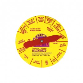 3 1/2" Round Spinner Button with Logo