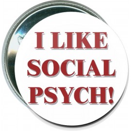 Logo Branded School - I Like Social Psych - 2 1/4 Inch Round Button  Logo Branded School - I Like Social Psych - 2 1/4 Inch Round Button