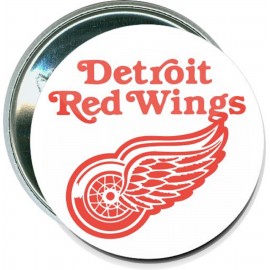 Hockey - Detroit Red Wings, 1 - 2 1/4 Inch Round Button with Logo