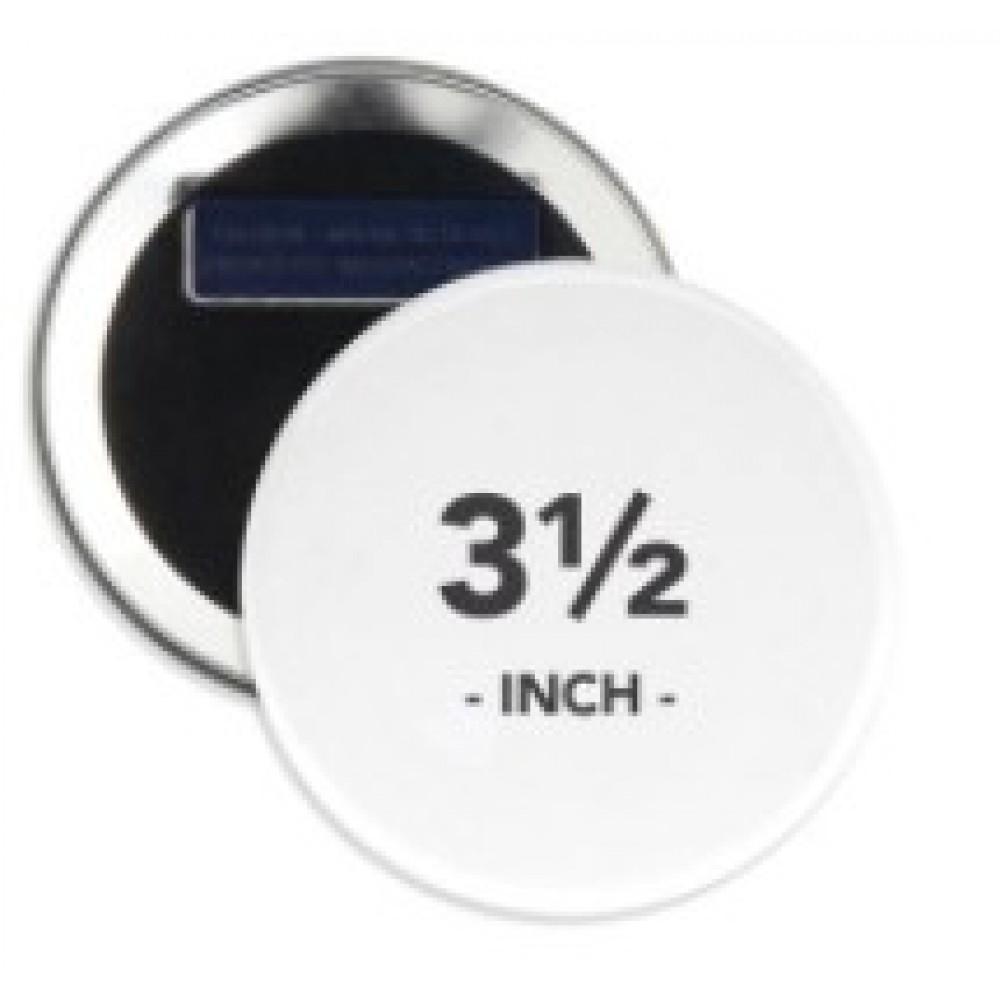 Promotional 3.5 Inch Round Wearable Clothing Magnet Buttons