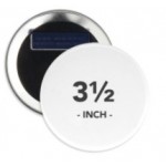 Promotional 3.5 Inch Round Wearable Clothing Magnet Buttons