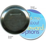 Personalized Custom Buttons - 3 1/2 Inch Round, Pin-Back