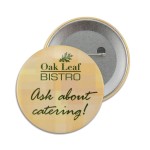 Logo Branded Round Metal Button