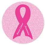 1" Stock Celluloid "Breast Cancer Awareness" Button Personalized